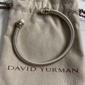 David Yurman Renaissance Bracelet w/ Pearls & Gold
